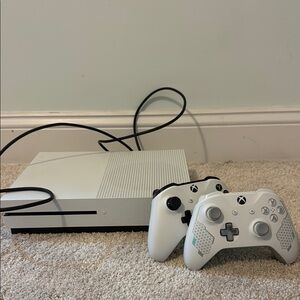 Xbox Console with Controllers + Cord